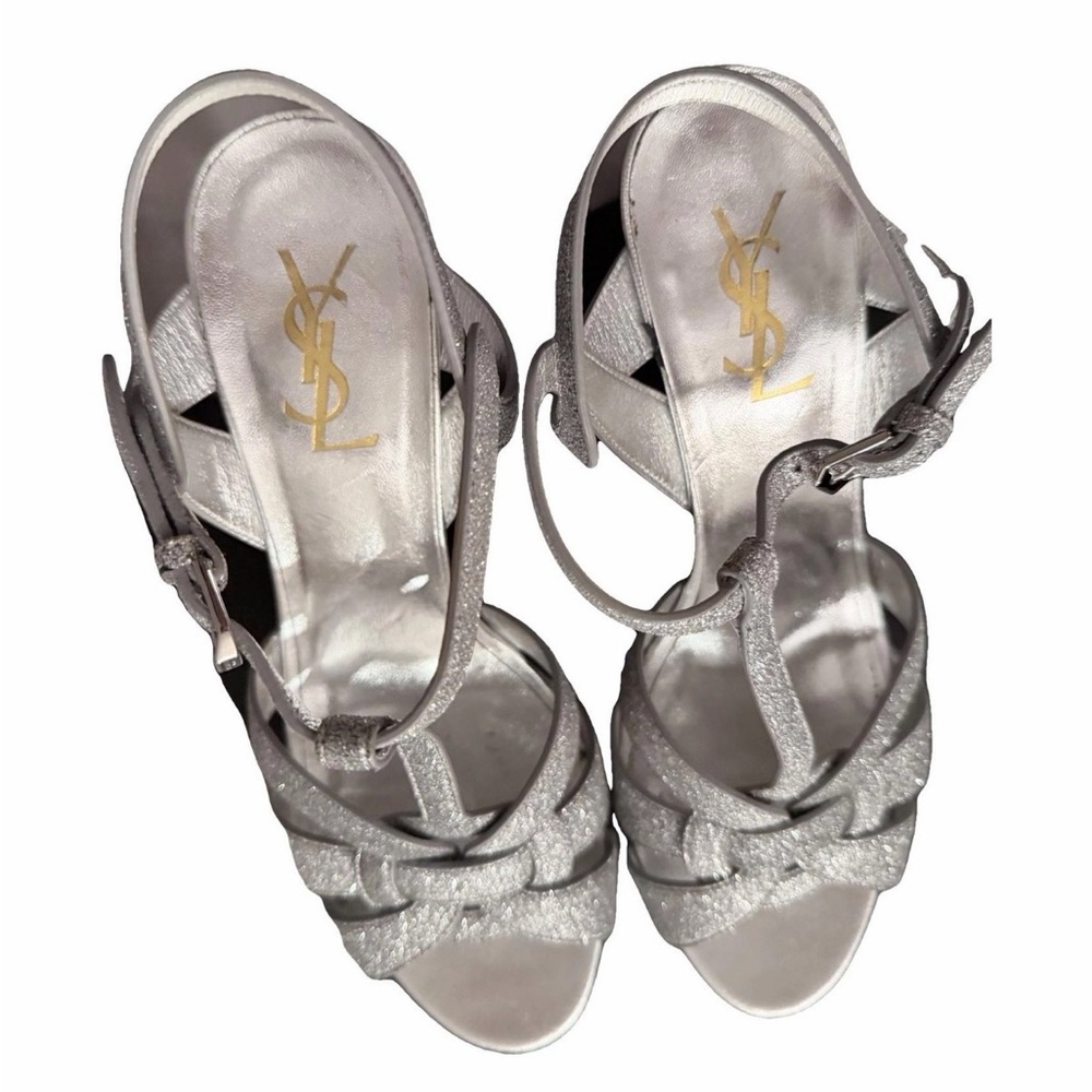 Saint Laurent Tribute Platform Sandals  Size 40